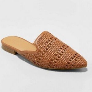 Universal Thread Whisper Woven Mules, Cognac